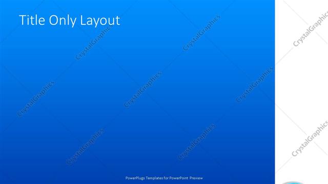 Title Only presentation slide layout