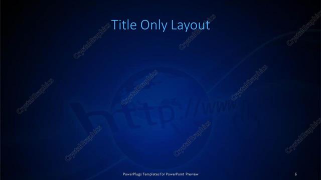 Title Only presentation slide layout