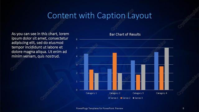 Content with Caption presentation slide layout