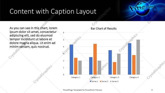 Content with Caption presentation slide layout
