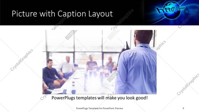 Picture with Caption presentation slide layout
