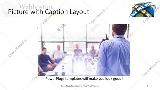 Picture with Caption presentation slide layout