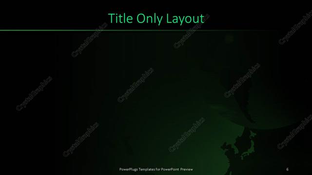 Title Only presentation slide layout