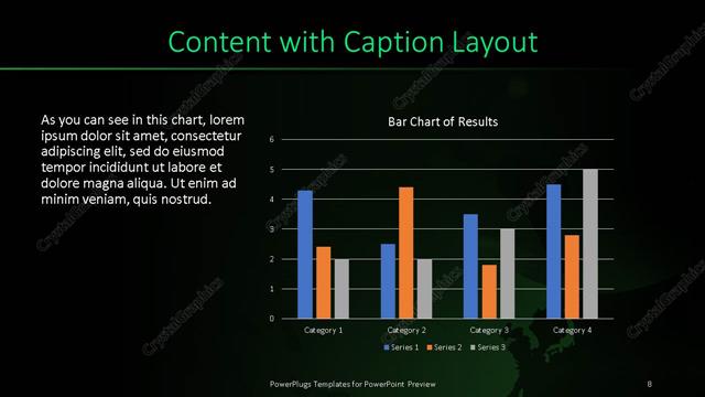 Content with Caption presentation slide layout