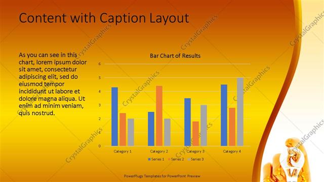 Content with Caption presentation slide layout