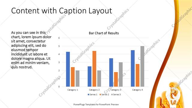 Content with Caption presentation slide layout