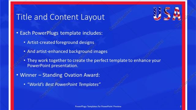Title and Content presentation slide layout