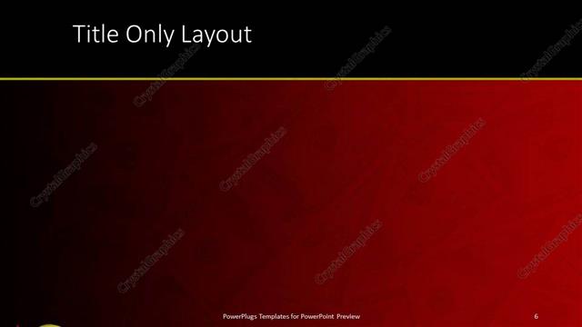 Title Only presentation slide layout