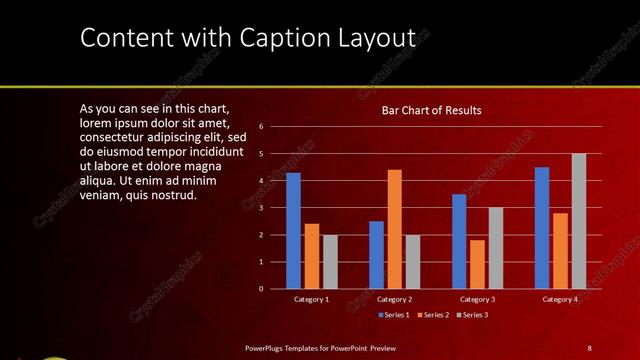 Content with Caption presentation slide layout