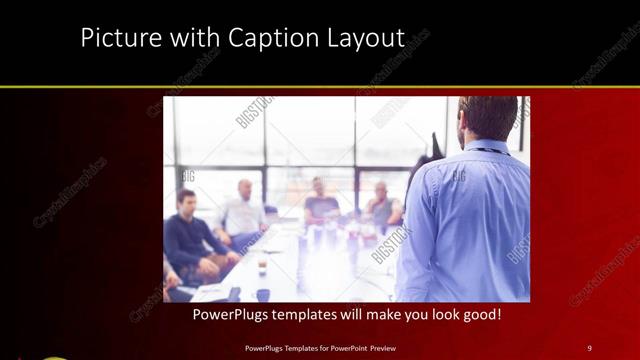 Picture with Caption presentation slide layout