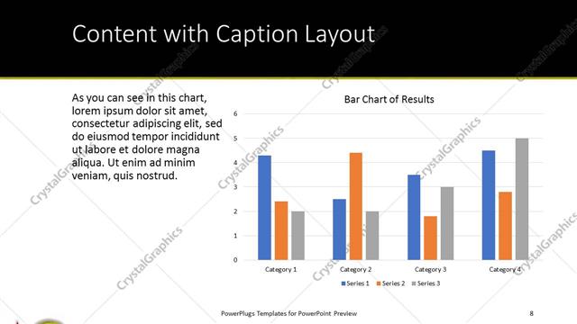 Content with Caption presentation slide layout