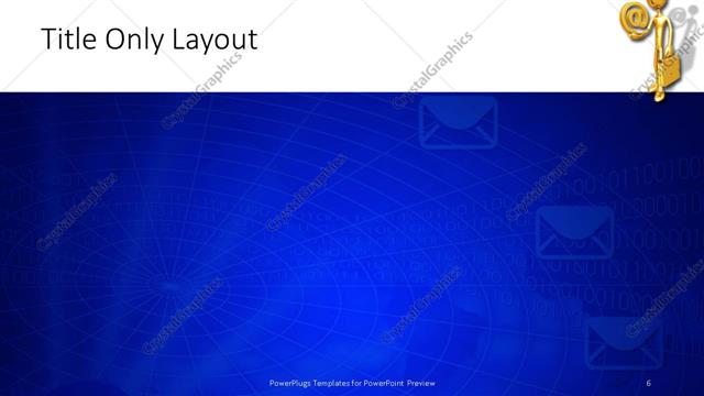 Title Only presentation slide layout