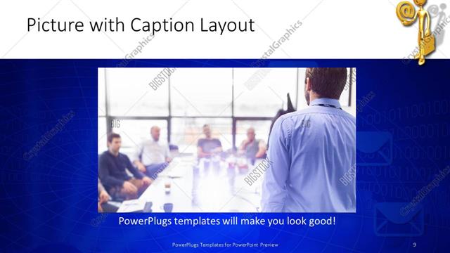 Picture with Caption presentation slide layout