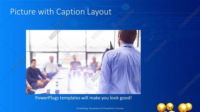 Picture with Caption presentation slide layout