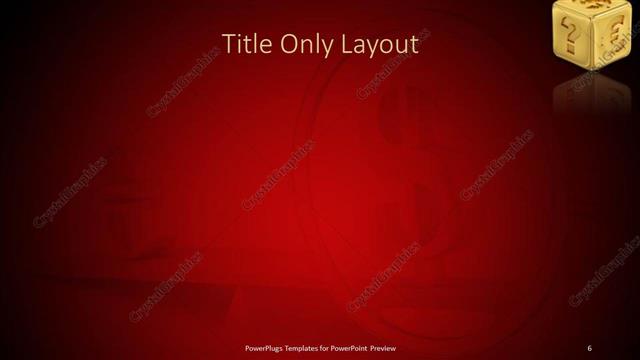 Title Only presentation slide layout
