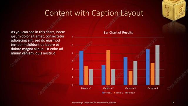 Content with Caption presentation slide layout