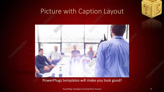 Picture with Caption presentation slide layout