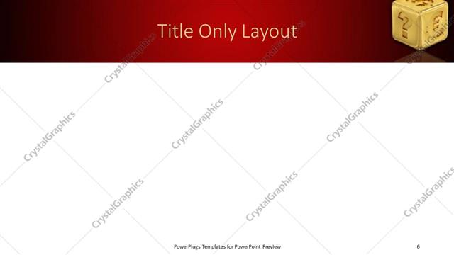 Title Only presentation slide layout