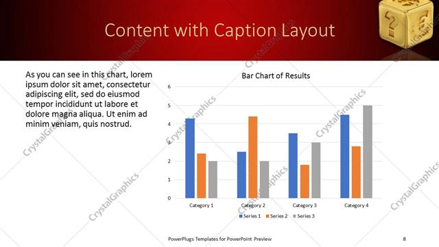 Content with Caption presentation slide layout
