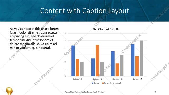 Content with Caption presentation slide layout