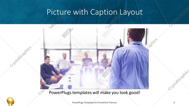 Picture with Caption presentation slide layout