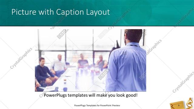 Picture with Caption presentation slide layout