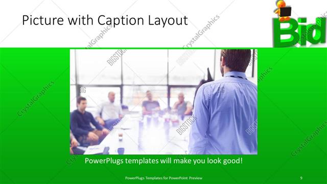 Picture with Caption presentation slide layout