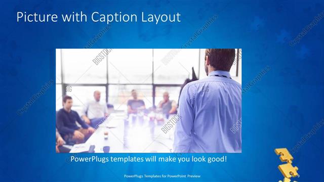 Picture with Caption presentation slide layout