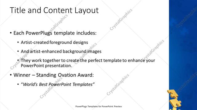 Title and Content presentation slide layout