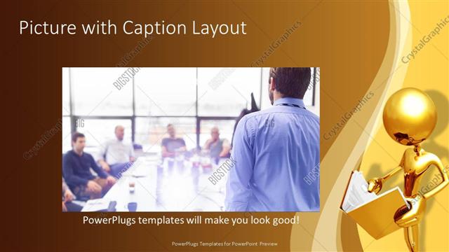Picture with Caption presentation slide layout