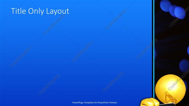 Title Only presentation slide layout