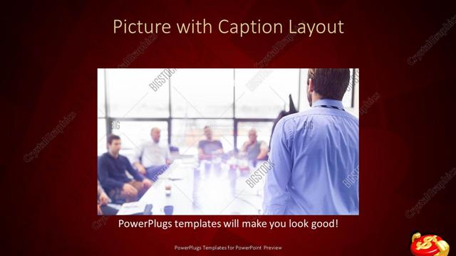 Picture with Caption presentation slide layout