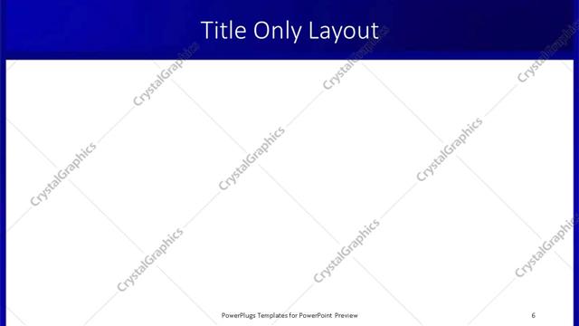 Title Only presentation slide layout