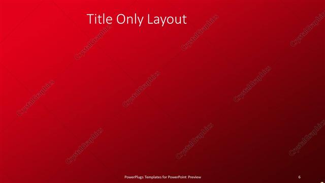 Title Only presentation slide layout