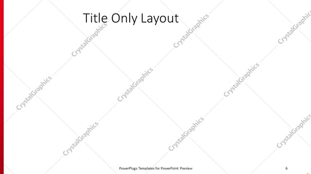 Title Only presentation slide layout