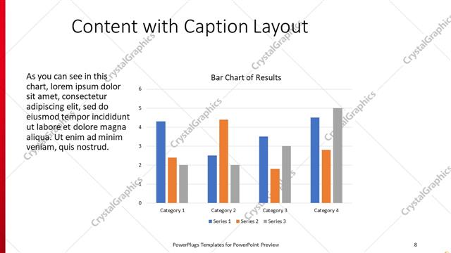 Content with Caption presentation slide layout