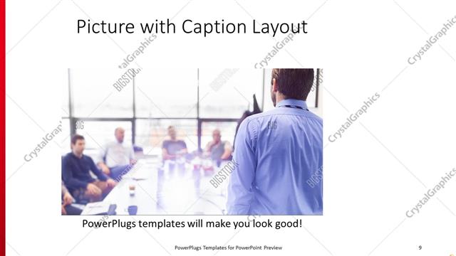 Picture with Caption presentation slide layout