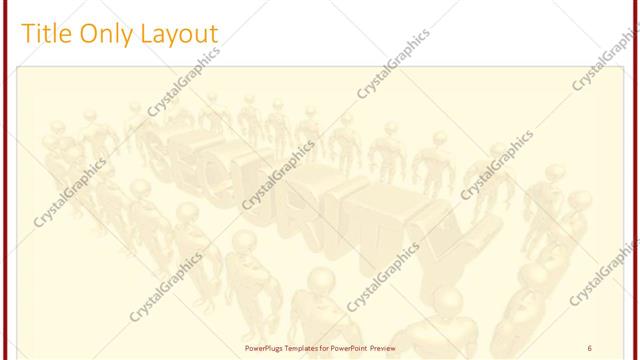 Title Only presentation slide layout