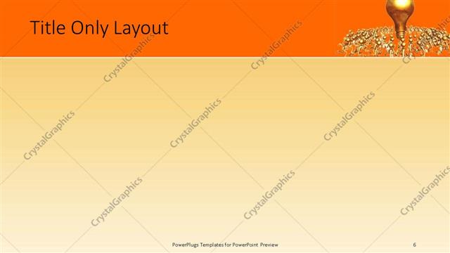 Title Only presentation slide layout