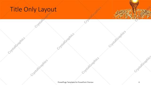 Title Only presentation slide layout