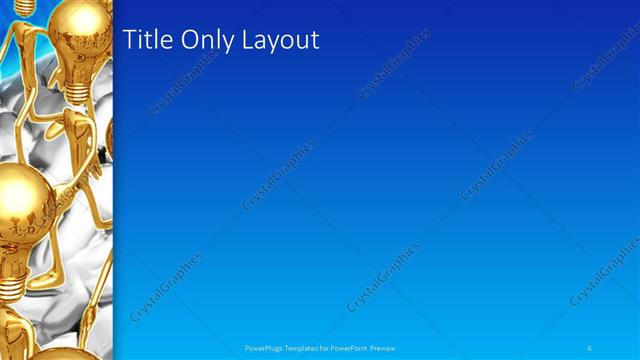 Title Only presentation slide layout