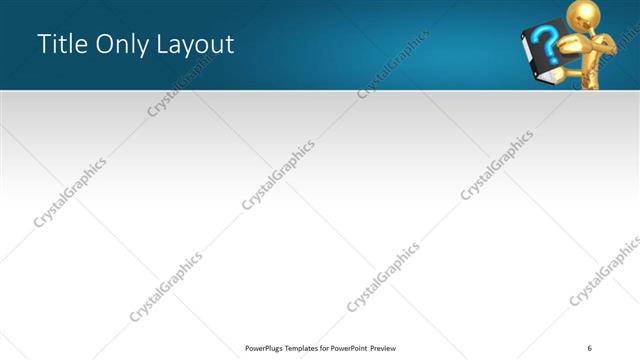 Title Only presentation slide layout