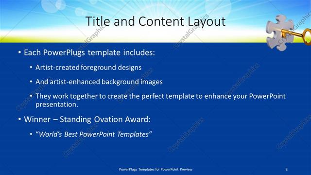 Title and Content presentation slide layout