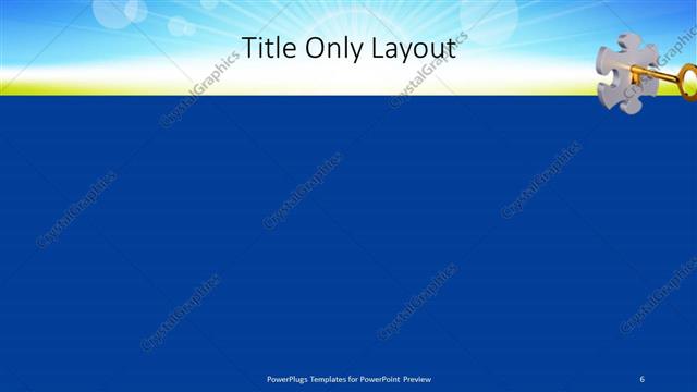 Title Only presentation slide layout