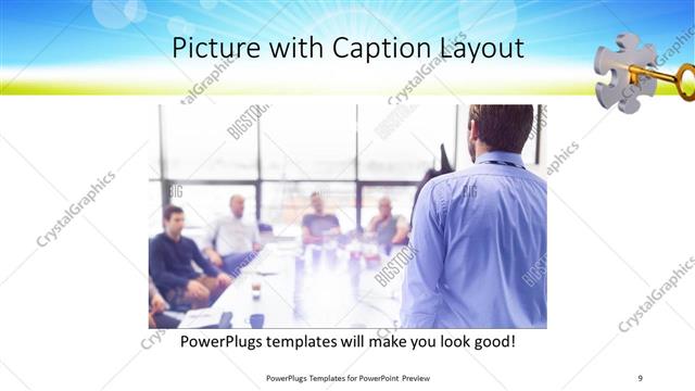 Picture with Caption presentation slide layout