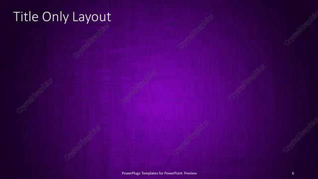 Title Only presentation slide layout