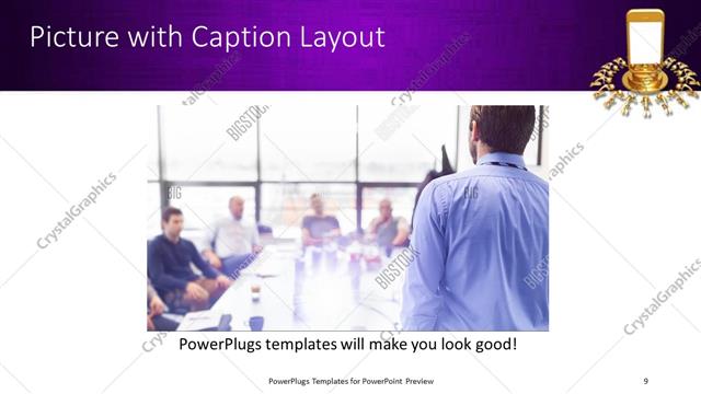 Picture with Caption presentation slide layout