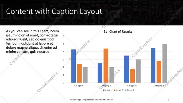 Content with Caption presentation slide layout