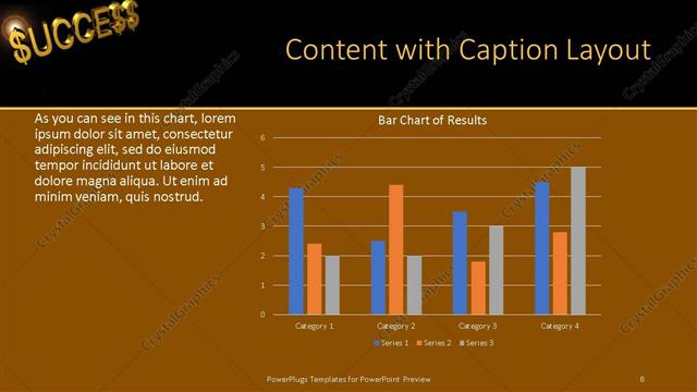 Content with Caption presentation slide layout