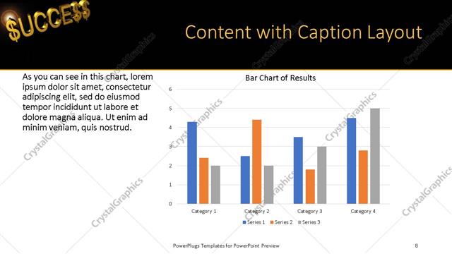 Content with Caption presentation slide layout